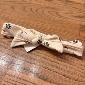 Grayson Mini Cream Floral Ribbed Headband Baby 12M Toddler Bow Knot Toddler Gift